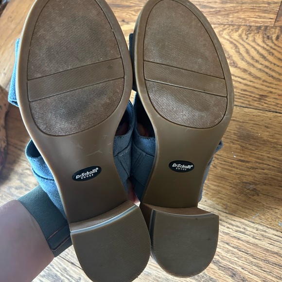 Dr Scholls shoes spellbound sandal heel blue size 8 slip on - Picture 7 of 11
